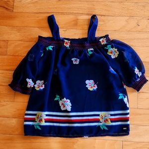 Tommy Hilfiger top size XS , navy floral